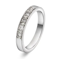 NC Christophersen – Delta alliansering i hvitt gull med 0,15 ct diamanter