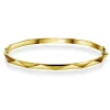 NC Christophersen – Fasettarmring i gult gull