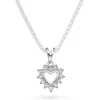 NC Christophersen – Hjerteanheng i hvitt gull med diamanter, 0,12 ct