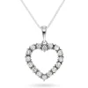 NC Christophersen – Hjerteanheng i hvitt gull med diamanter, 0,48 ct