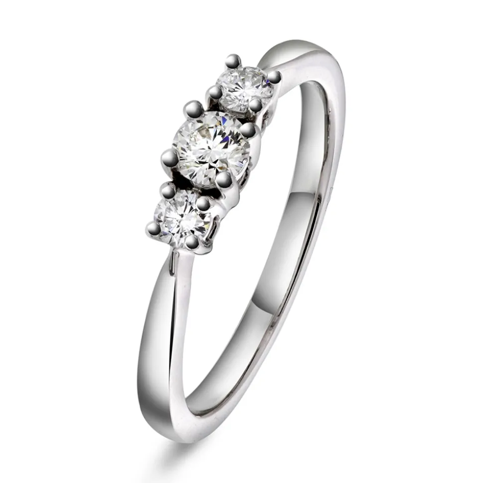 NC Christophersen – Ring i hvitt gull med diamanter