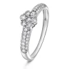 NC Christophersen – Ring i hvitt gull med diamanter