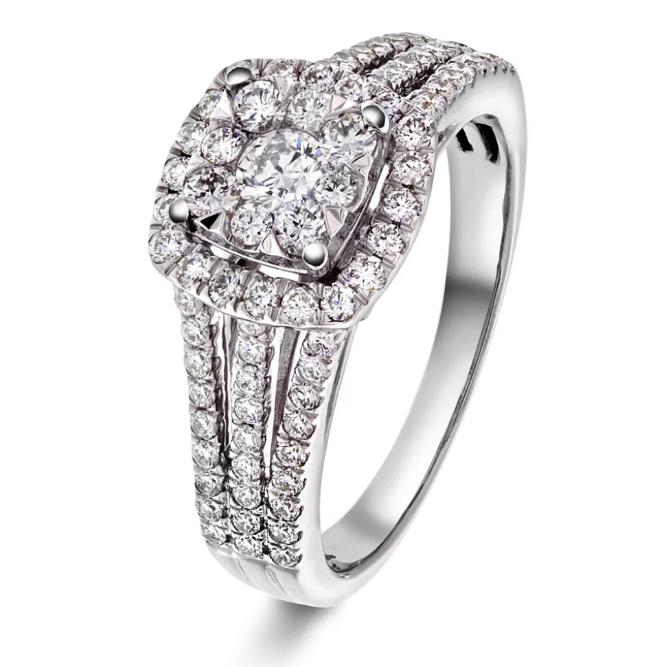 NC Christophersen – Ring i hvitt gull med diamanter