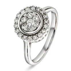 NC Christophersen – Ring i hvitt gull med diamanter