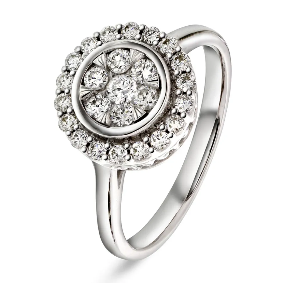 NC Christophersen – Ring i hvitt gull med diamanter