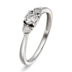 NC Christophersen – Ring i hvitt gull med diamanter
