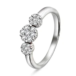 NC Christophersen – Ring i hvitt gull med diamanter