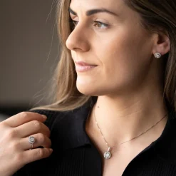 NC Christophersen – Ring i hvitt gull med diamanter