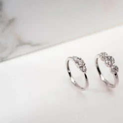 NC Christophersen – Ring i hvitt gull med diamanter