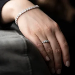 NC Christophersen – Ring i hvitt gull med diamanter
