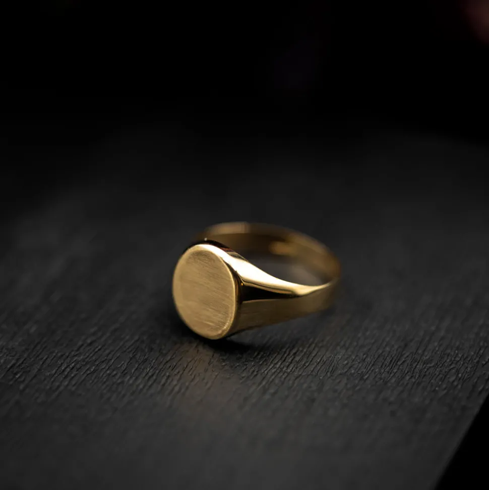 NC Christophersen – Ring i gult gull – Kan graveres