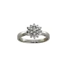 NC Christophersen – Rosettring i hvitt gull med totalt 0,50 ct diamanter