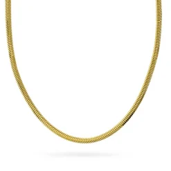 NC Christophersen – Slange halssmykke i gult gull, 45 cm