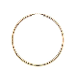 NC Christophersen – Store creoler i gult gull – 40 mm i diameter