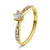 NC Christophersen – Superstar ring i gult gull med diamanter – 0,38 ct TW/SI