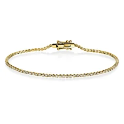 NC Christophersen – Tennisarmbånd i 14k gult gull med diamanter – 1.00ct TW/SI diamanter