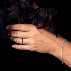 NC Christophersen – Tennisarmbånd i hvitt gull med diamanter – 1.00ct TW/SI diamanter
