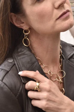Nöen – Halssmykke – Collier Closed Liten – Forgyldt 925 Sølv – 70 cm