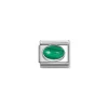 Nomination – Composable Classic HARD STONES steel and 925 sterling silver (48_MALACHITE)
