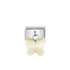 Nomination – COMPOSABLE Classic links in stainless steel with CRYSTAL butterflies (21_Champagne)
