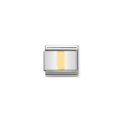 Nomination – COMPOSABLE Classic LETTERS in stainless steel with 18k gold I
