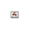 Nomination – Composable Classic LOVE 2 stainless steel, enamel and 18k gold (08_Glasses with heart)