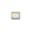 Nomination – COMPOSABLE Classic LOVE in stainless steel with 18k gold (03_Double Heart)