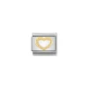 Nomination – COMPOSABLE CLASSIC LOVE IN STAINLESS STEEL WITH 18K GOLD (19_HEART WITH DOTS)