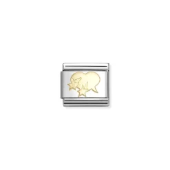 Nomination – COMPOSABLE CLASSIC LOVE IN STAINLESS STEEL WITH 18K GOLD (22_COMIC HEART)