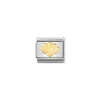 Nomination – COMPOSABLE Classic NATURE in stainless steel with 18k gold (05_Shell)