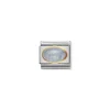 Nomination – COMPOSABLE CLASSIC OVAL STONES IN STAINLESS STEEL WITH 18K GOLD (01_AQUAMARINE)