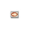 Nomination – COMPOSABLE Classic OVAL STONES in stainless steel with 18k gold (12_CAMEO)