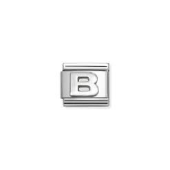 Nomination – COMPOSABLE CLASSIC OXIDIZED LETTERS IN STEEL AND 925 STERLING SILVER (02_B)