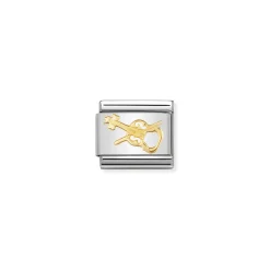 Nomination – COMPOSABLE CLASSIC MUSIC IN STAINLESS STEEL WITH 18K GOLD (06_VIOLIN)