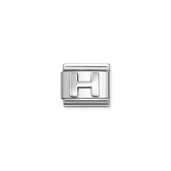 Nomination – COMPOSABLE CLASSIC OXIDIZED LETTERS IN STEEL AND 925 STERLING SILVER (08_H)