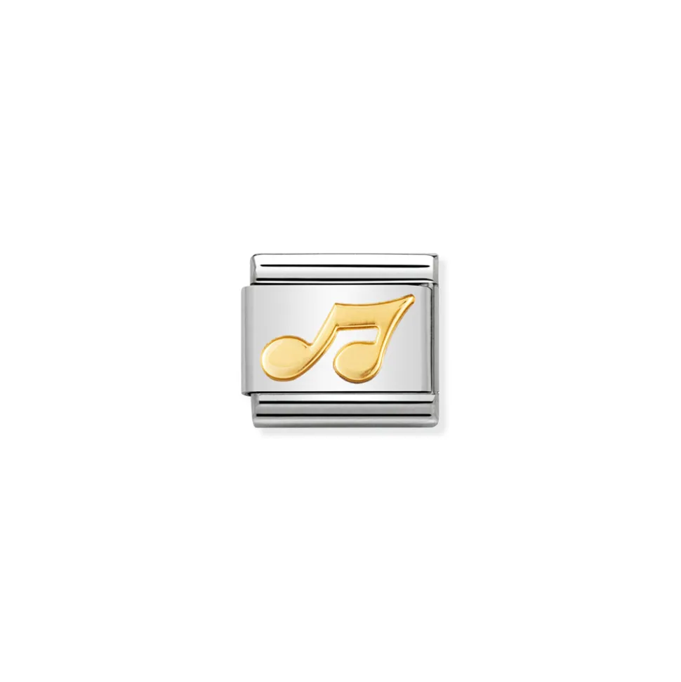 Nomination – COMPOSABLE Classic MUSIC in stainless steel with 18k gold Musical Note