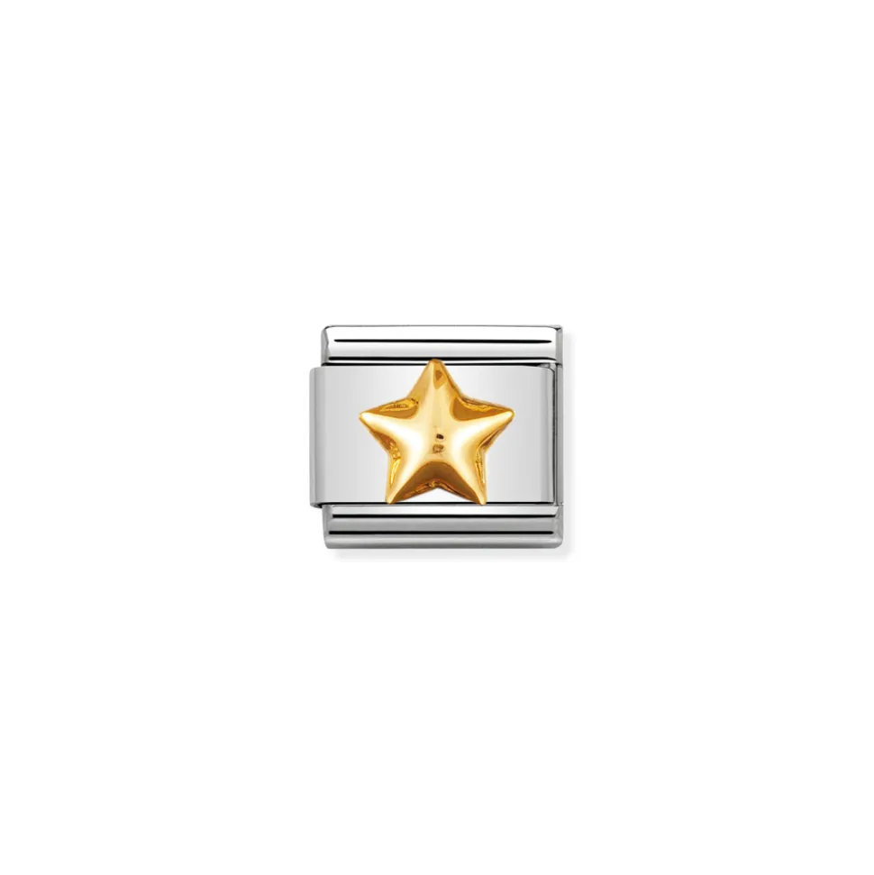 Nomination – COMPOSABLE Classic FUN in stainless steel with 18k gold Raised star