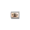Nomination – Composable Classic PLATES (IC) steel and 9k rose gold (31_Yoga meditation)