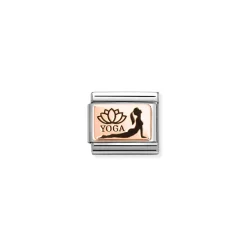 Nomination – Composable Classic PLATES (IC) steel and 9k rose gold (32_Yoga profile)