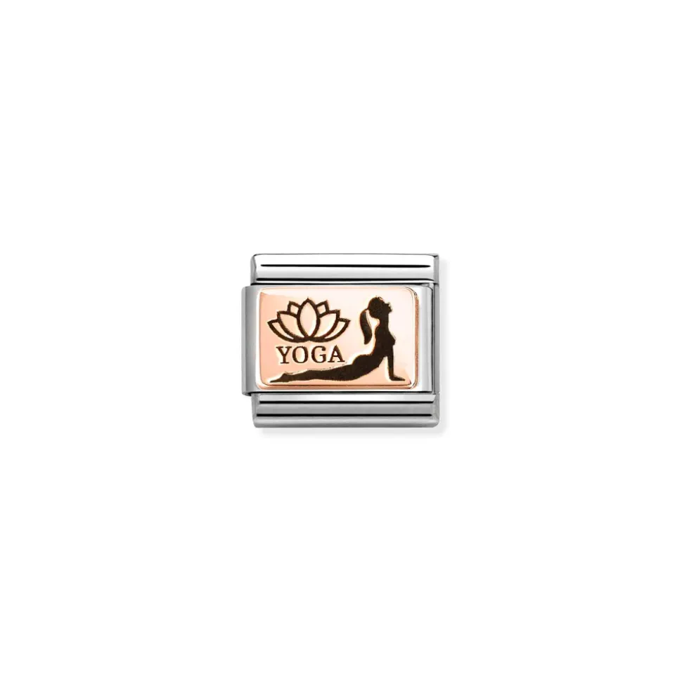Nomination – Composable Classic PLATES (IC) steel and 9k rose gold (32_Yoga profile)