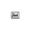 Nomination – Composable Classic PLATES OXIDIZED steel and 925 sterling silver DAD
