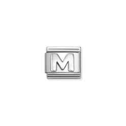 Nomination – COMPOSABLE CLASSIC OXIDIZED LETTERS IN STEEL AND 925 STERLING SILVER (13_M)