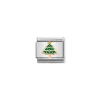 Nomination – Composable Classic RELIEF in st,steel, enamel and 9k rose gold (05_Christmas Tree)