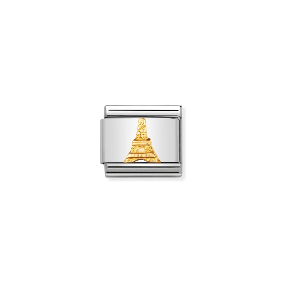 Nomination – COMPOSABLE Classic RELIEF MONUMETS in stainless steel with 18k gold Eiffel Tower
