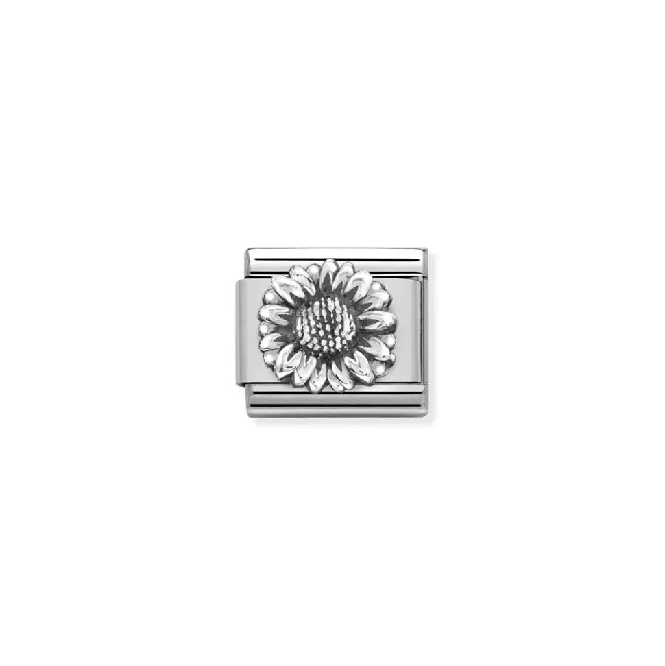 Nomination – Composable Classic RELIEF steel and 925 sterling silver Sunflower