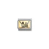 Nomination – Composable Classic PLATES (IC) in steel and 18k gold (41_Friends)