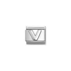 Nomination – COMPOSABLE CLASSIC OXIDIZED LETTERS IN STEEL AND 925 STERLING SILVER (22_V)