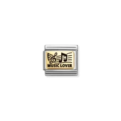 Nomination – Composable Classic PLATES (IC) in steel and 18k gold (45_Music lover)