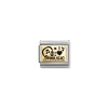 Nomination – Composable Classic PLATES (IC) in steel and 18k gold (46_I love music)