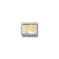Nomination – COMPOSABLE CLASSIC RELIGIOUS IN STAINLESS STEEL AND 18K GOLD (02_CHALICE+ HOST)